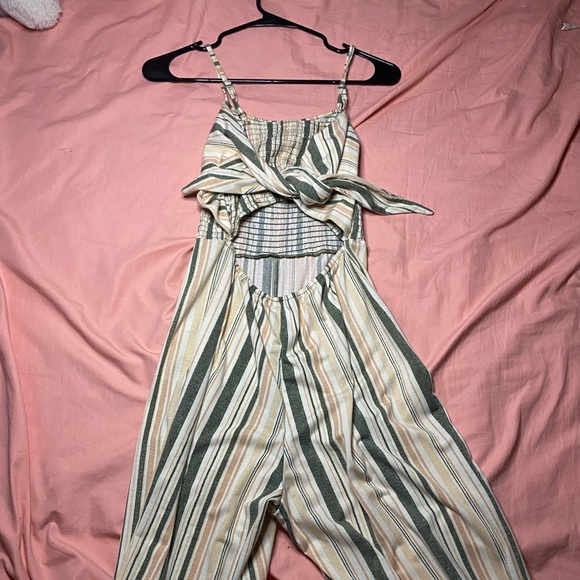 Pants - Multicolor Spaghetti Strap Jumpsuit